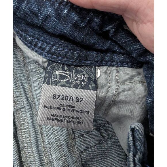 Sz 20 L 31 Silver Suki Surplus Mid Rise Bootcut Jeans Plus Size! - Picture 11 of 12